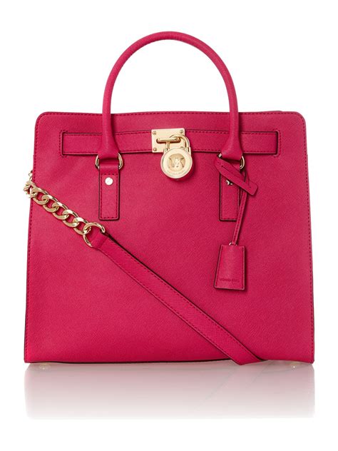 michael kors hamilton bag pink